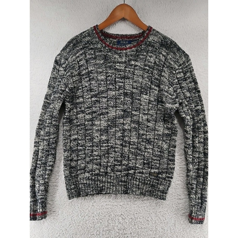 Polo Ralph Lauren Men's Pullover Long Sleeve Sweater Fall Preppy Dapper Medium